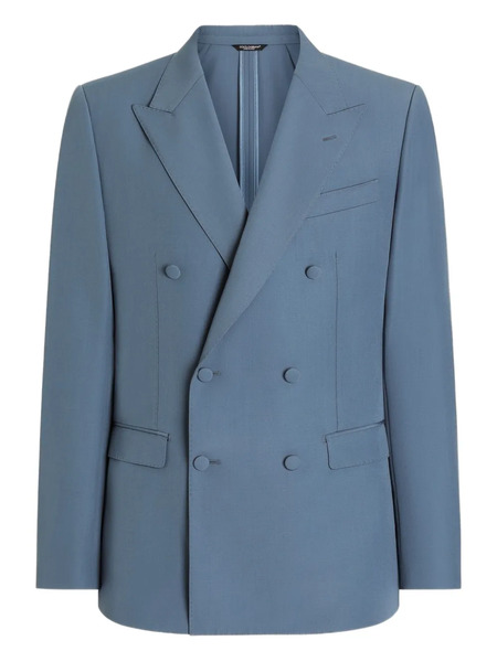  Dolce & Gabbana Double-breasted Blazer - Blue 