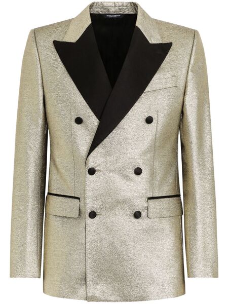  Dolce & Gabbana Double-breasted Blazer - Gold 