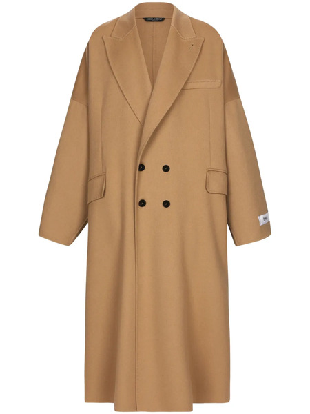  Dolce & Gabbana Double-breasted Cashmere Coat - Neutrals 