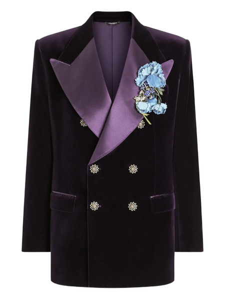  Dolce & Gabbana Double-breasted Jacket - Purple 