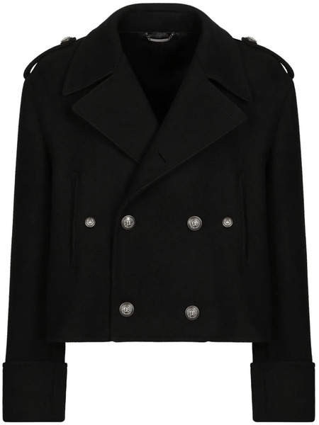  Dolce & Gabbana Double-breasted Peacoat - Black 