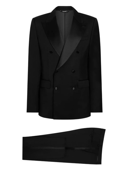  Dolce & Gabbana Double-breasted Three-piece Suit - Black 