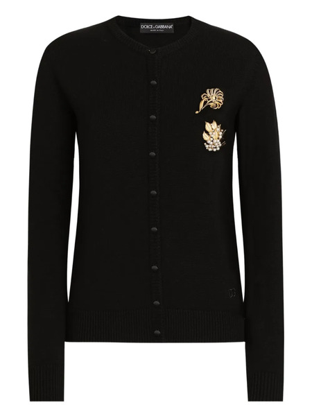  Dolce & Gabbana Embellished Cardigan - Black 
