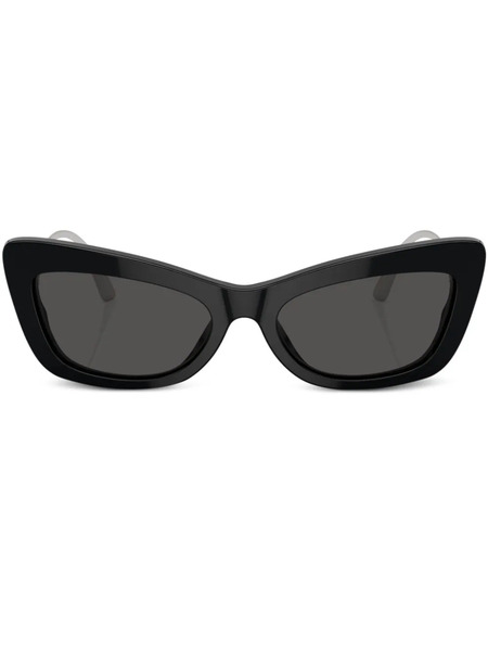  Dolce & Gabbana Eyewear Crystal Cat-eye Sunglasses - Silver 