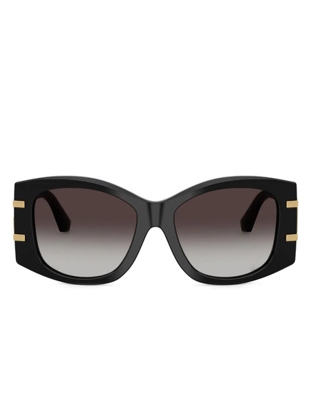  Dolce & Gabbana Eyewear Geometric-frame Sunglasses - Black 