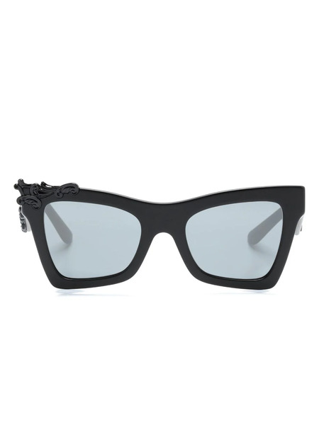  Dolce & Gabbana Eyewear Oversize Butterfly Sunglasses - Black 
