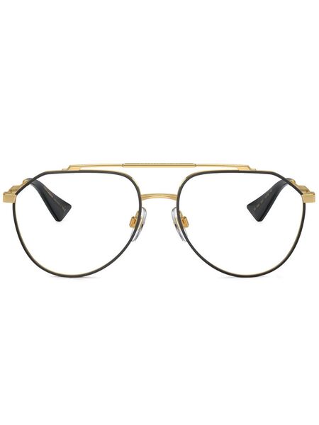  Dolce & Gabbana Eyewear Pilot-frame Glasses - Gold 