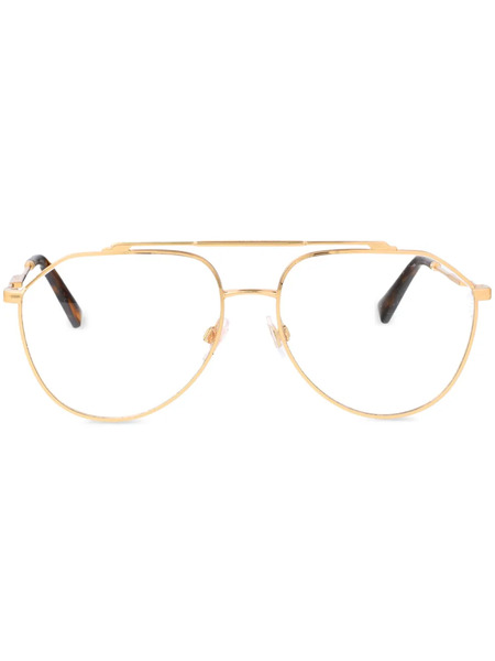  Dolce & Gabbana Eyewear Pilot-frame Glasses - Gold 