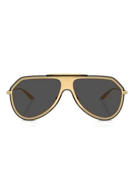  Dolce & Gabbana Eyewear Pilot-frame Sunglasses - Gold 