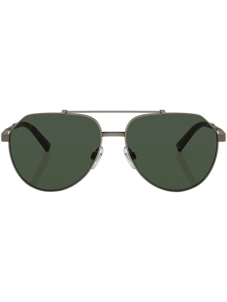  Dolce & Gabbana Eyewear Pilot-frame Sunglasses - Metallic 