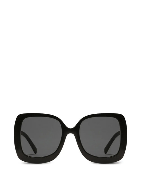  Dolce & Gabbana Eyewear Square-frame Logo Sunglasses - Black 