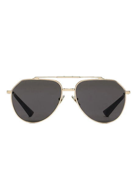  Dolce & Gabbana Eyewear Stefano Pilot-frame Sunglasses - Gold 