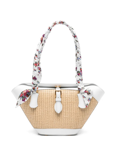  Dolce & Gabbana Floral-handle Tote Bag - Neutrals 