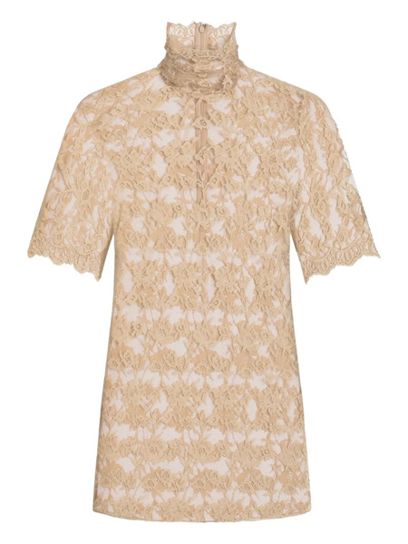  Dolce & Gabbana Floral-lace Blouse - Neutrals 