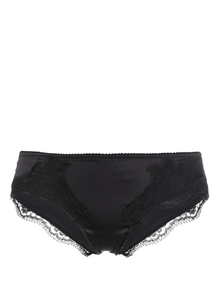 Dolce & Gabbana Floral Lace Briefs - Black 
