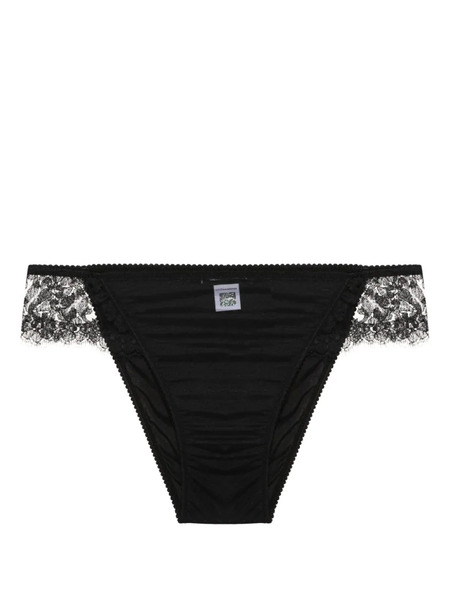  Dolce & Gabbana Floral-lace Briefs - Black 