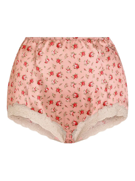  Dolce & Gabbana Floral Lace Briefs - Pink 