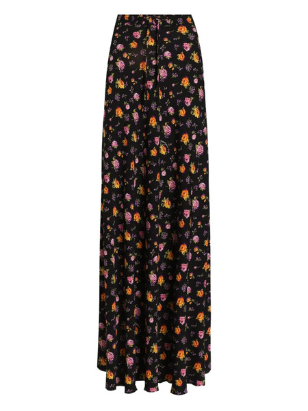  Dolce & Gabbana Floral Maxi Skirt - Black 