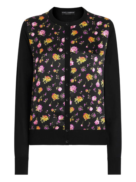  Dolce & Gabbana Floral-print Jacket - Black 