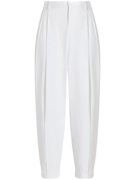  Dolce & Gabbana Folded-edge Trousers - White 