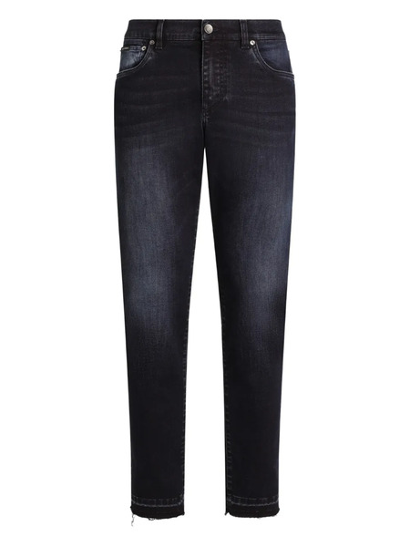  Dolce & Gabbana Frayed-hem Jeans - Black 