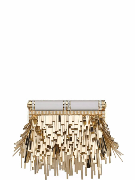  Dolce & Gabbana Fringed Mordore Clutch Bag - Gold 
