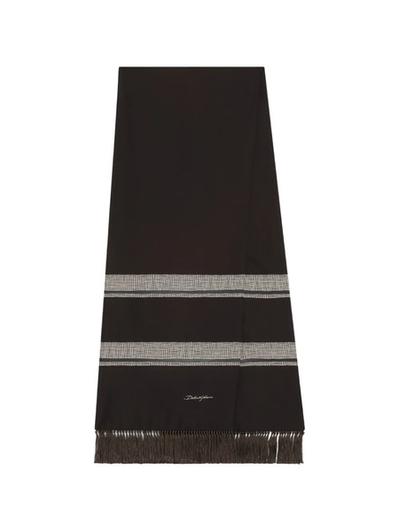  Dolce & Gabbana Fringed Scarf - Brown 