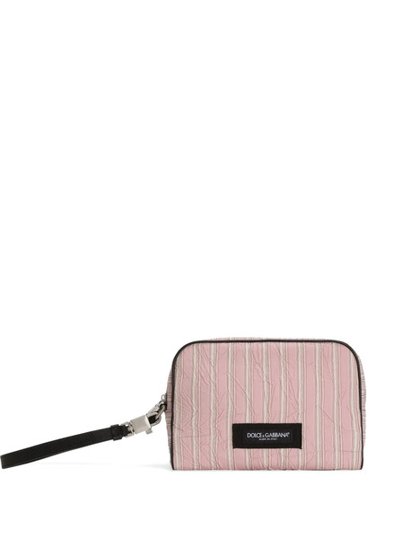 Dolce & Gabbana Froissé Fabric Handbag - Pink 