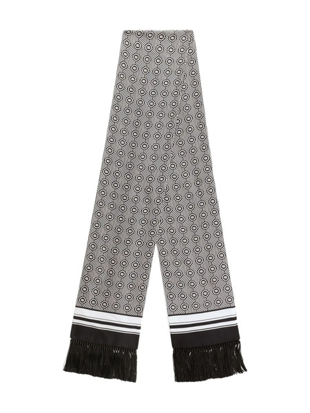 Dolce & Gabbana Geometric-pattern Fringed Scarf - Black 