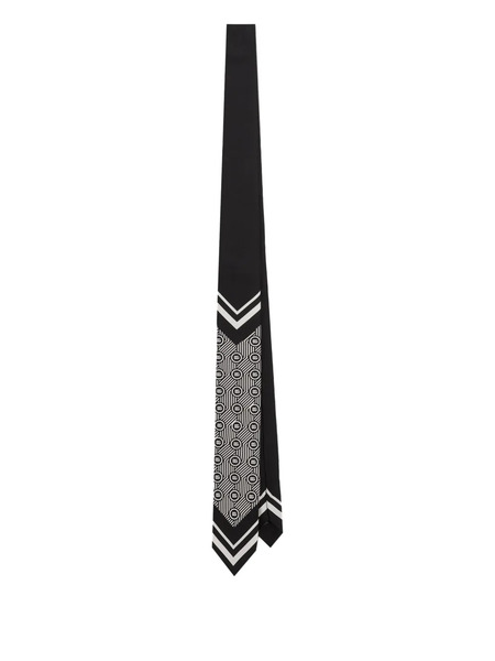  Dolce & Gabbana Geometric-pattern Silk Tie - Black 