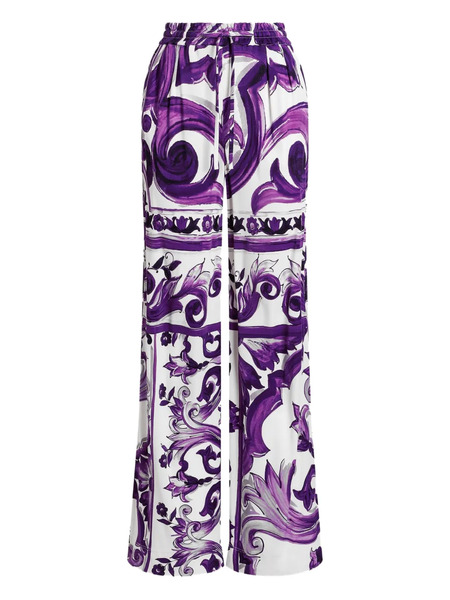  Dolce & Gabbana Graphic-print Trousers - White 
