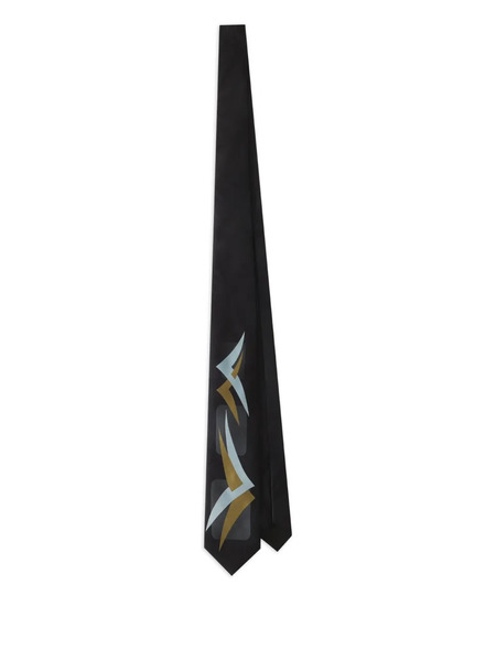  Dolce & Gabbana Graphic Twill Tie - Grey 