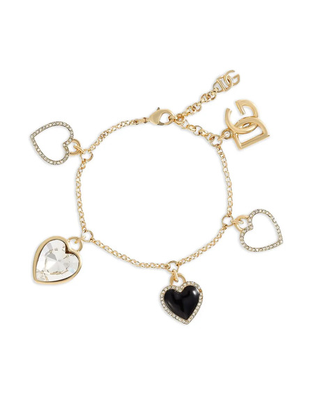  Dolce & Gabbana Heart-charms Bracelet - Gold 