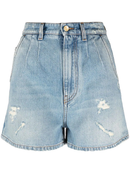  Dolce & Gabbana High-waisted Denim Shorts - Blue 