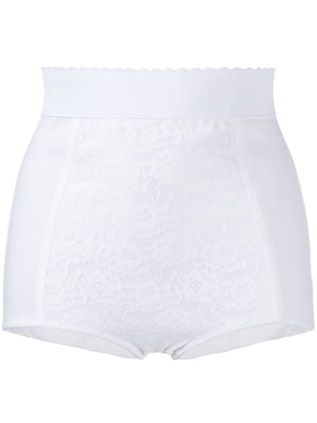  Dolce & Gabbana High-waisted Jacquard Briefs - White 