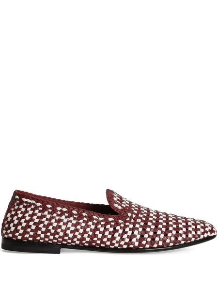  Dolce & Gabbana Interwoven Loafers - Red 