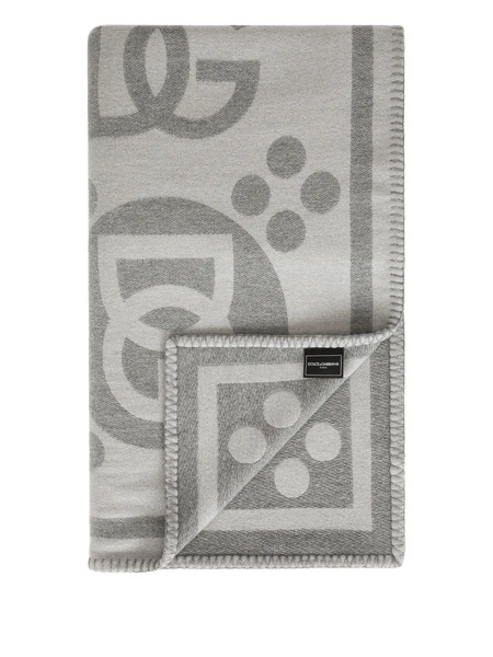  Dolce & Gabbana Jacquard Blanket - Grey 