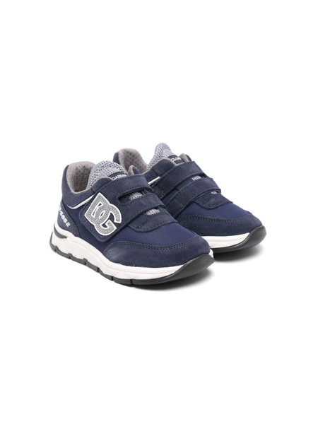  Dolce & Gabbana Kids Bassa Touch-strap Sneakers - Blue 