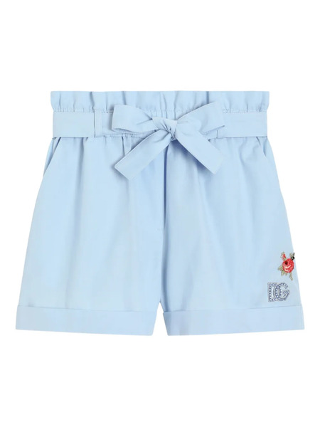  Dolce & Gabbana Kids Belted Shorts - Blue 