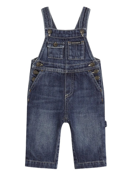  Dolce & Gabbana Kids Buttoned Jumpsuit - Blue 