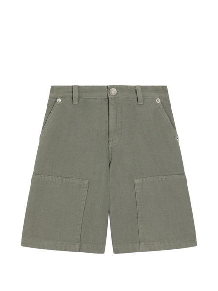  Dolce & Gabbana Kids Canvas Bermuda Shorts - Green 