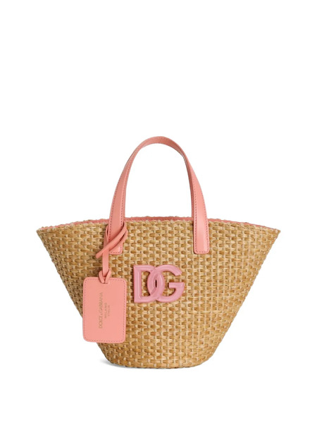  Dolce & Gabbana Kids Coffa Bag With Dg-logo - Neutrals 