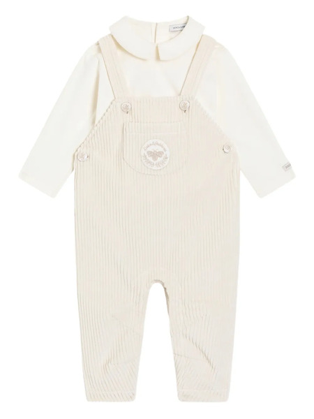 Dolce & Gabbana Kids Corduroy Dungaree Set - Neutrals 