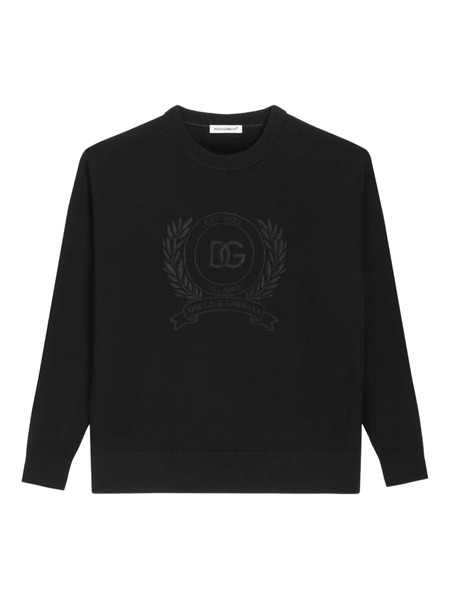  Dolce & Gabbana Kids Crew-neck Sweater - Black 
