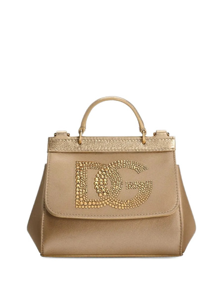  Dolce & Gabbana Kids Crystal-embellished Shoulder Bag - Gold 