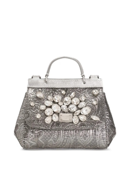  Dolce & Gabbana Kids Crystal-embellished Shoulder Bag - Silver 
