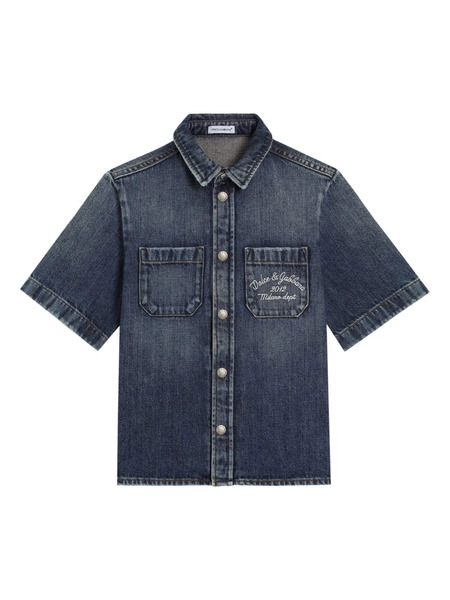  Dolce & Gabbana Kids Denim Shirt - Blue 