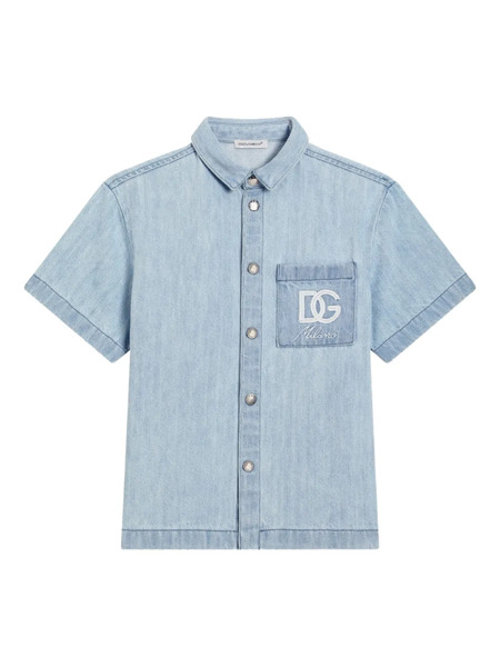  Dolce & Gabbana Kids Denim Shirt - Blue 