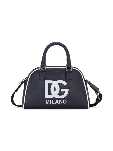  Dolce & Gabbana Kids Dg Leather Shoulder Bag - Blue 