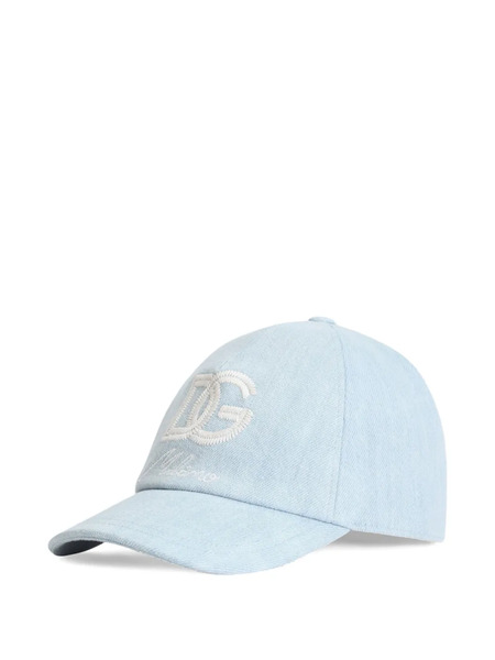  Dolce & Gabbana Kids Dg Logo-embroidered Cap - Blue 